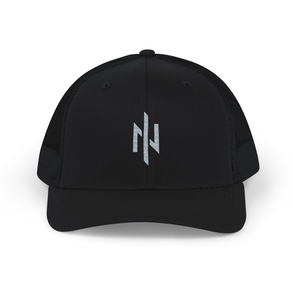 Novation Lightning Logo Trucker Cap – Black Embroidered