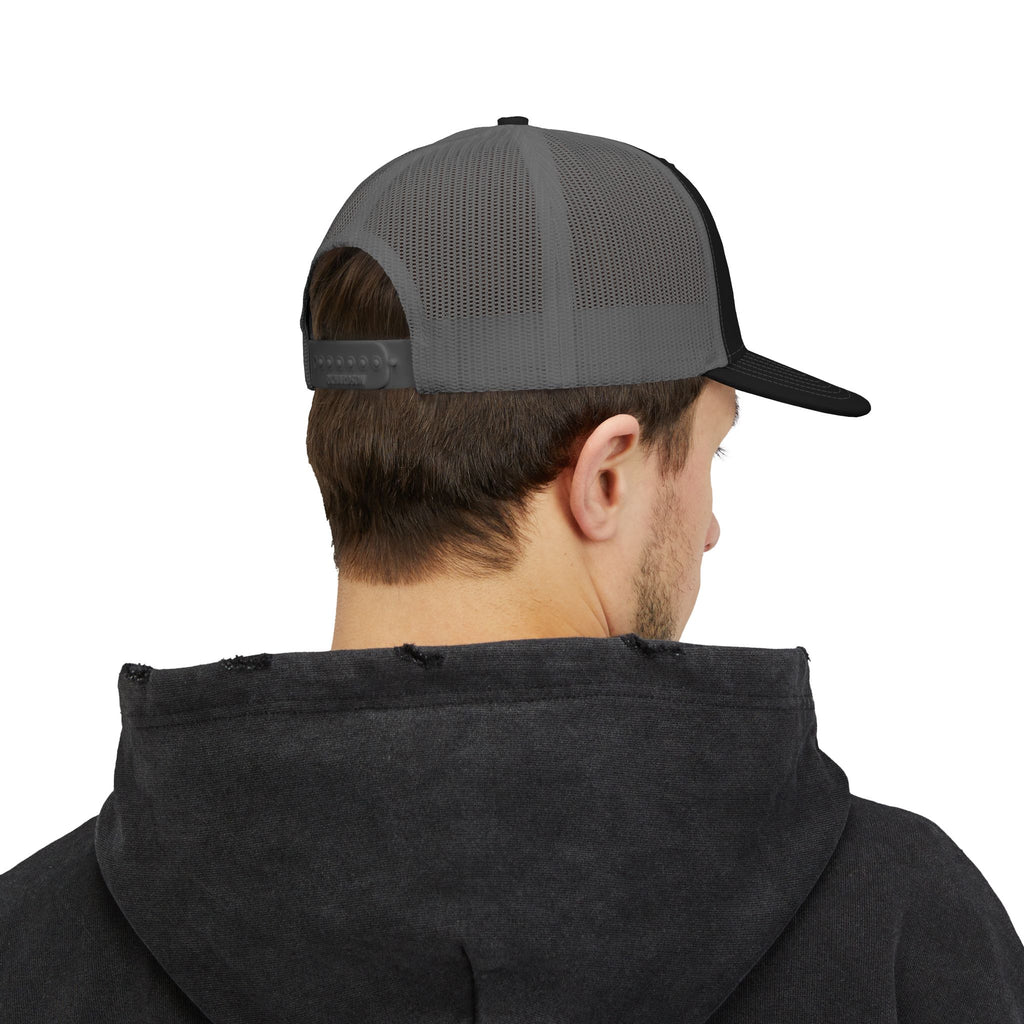Novation Lightning Logo Trucker Cap – Black Embroidered